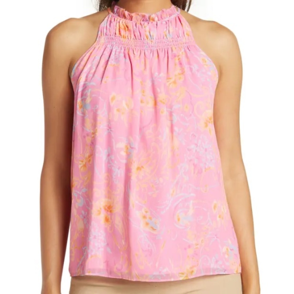 Ramy Brook Harlie Paisley Halter Neck Tank Top NWT Size XS